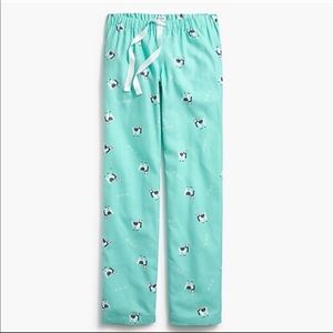 Mint green llama pj pants